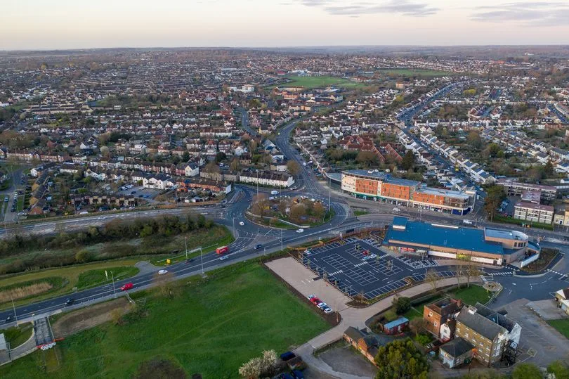 Essex countryside and town view