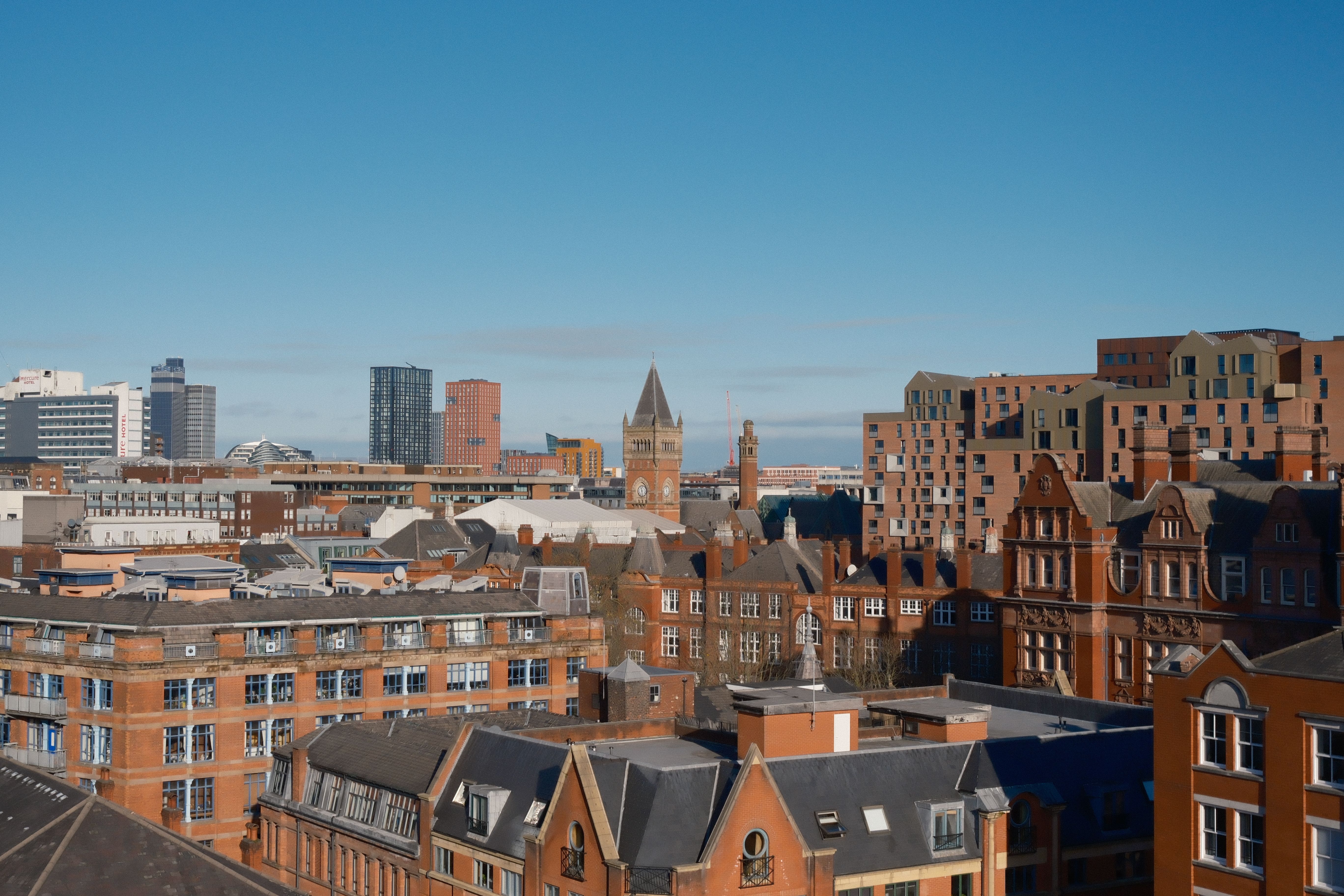 Manchester cityscape view