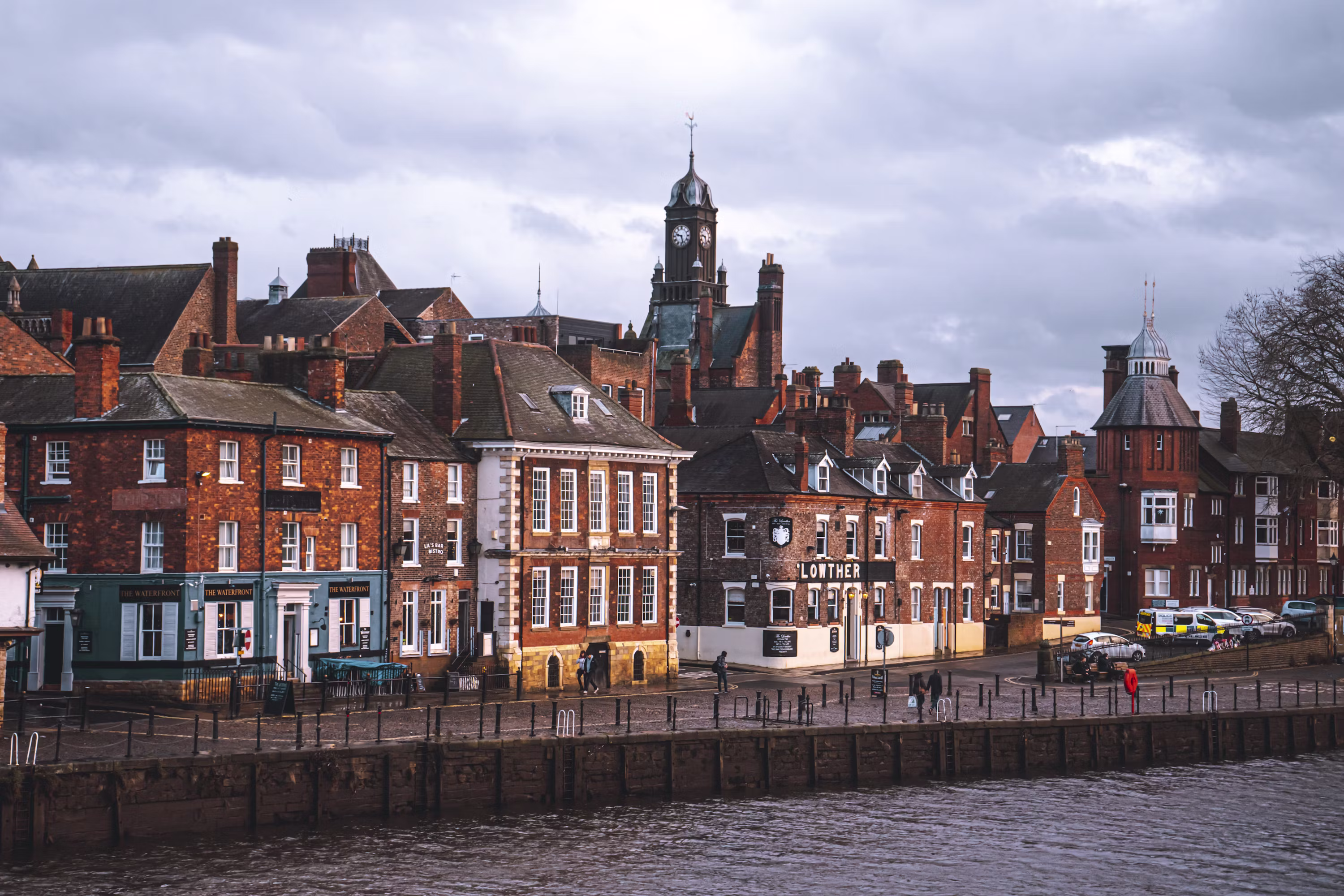 York city view with historic architecture